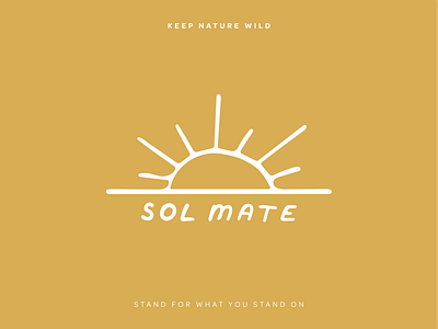 Sol Mate design illustration lineart mate nature outdoors procreate sol soulmate summer sun sunny wild yellow