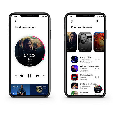 New concept app music ! Motion upcoming ! app design ux