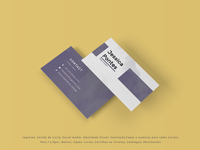 Business Card Jessica Pontes business card design graphic graphicdesign