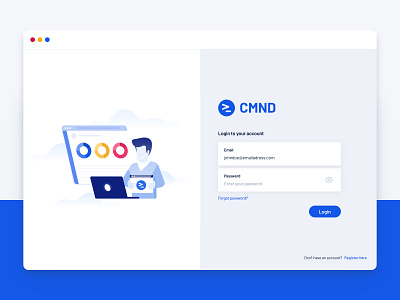 Login page character cloud cloud app illustration login login form ui visual identity web design