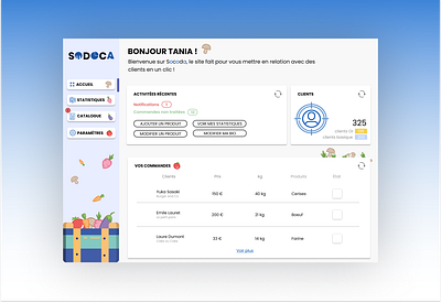 Home page - Socoda account design food home home page homepage design ui ux vegetable website
