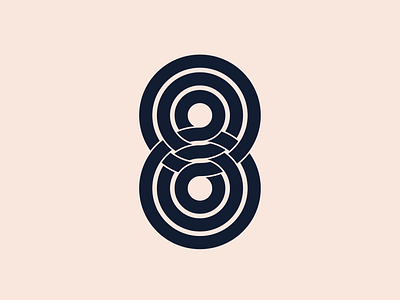 NUMBER 8 36daysoftype curves graphic design illustration knot lettering lines logo masks picoftheday t shirt typography t恤 vector