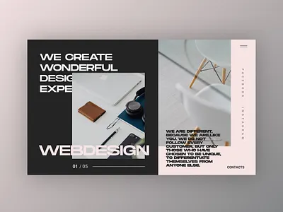 Web Agency - Home Exploration agency agency website clean design home homepage minimal typography ui web web design webdesign website