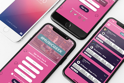 #MusicGeek app app design design mockups prototypes ui user experience user interaction user interface user research ux web wireframe