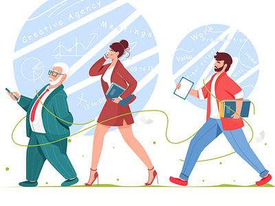 Office Infographic Characters boy branding business character character design character illustration colorful design illustration infographic meetings officer vector