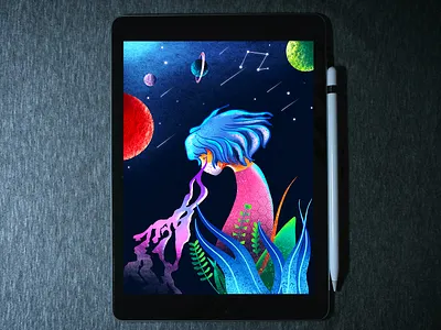 MEDITATION 🧘 illustration process in ipad pro | procreate artoftheday conceptsketch corona covid 19 dribbble best shot illustration ipadpro ipadproart ipadprocreate mask