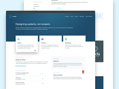 OODA.design web clean component library components dashboard design design system health healthcare pattern patterns product react style guide system ui ui design web web design