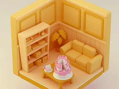 Seinfeld - Entanmanns Cake 3d c4d illustration maxon octane