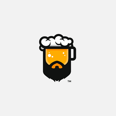 beerman beard beard logo beer beer logo brand branding creative design graphic design illustration logo logo design logomark man logo mark men