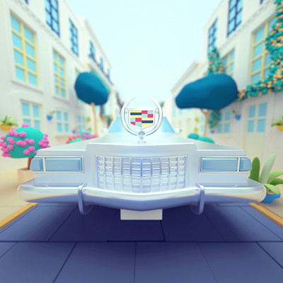 Seinfeld - Cadillac c4d c4dart cinema4d illustration octane