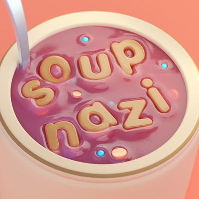 Seinfeld - Soup Nazi c4d cinema4d illustration octane