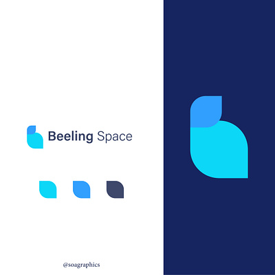 Beeling Space logo app branding icon illustration logo logo design logo mark logos logotype travel vector