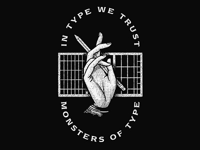 In Type We Trust illustration type typography