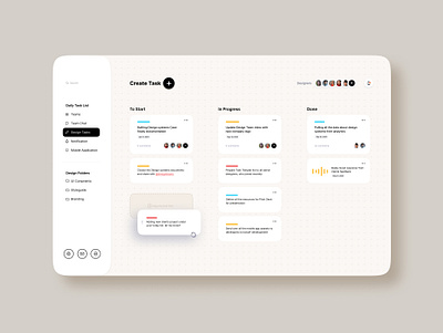 Create task list animation clean cleanui dashboard design app designs figma figma design minimal minimalist mobile softui trends typogaphy uxui web website