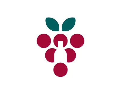 Favorito - Logo Design brand identity branding clean design green logo minimal red symbol wine winery