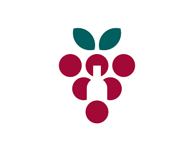 Favorito - Logo Design brand identity branding clean design green logo minimal red symbol wine winery