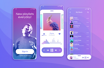 Audio player concept app audio design mobile music music player ui