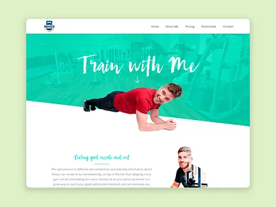 UI UX - Personal Trainer website best website one page single page ui ux website