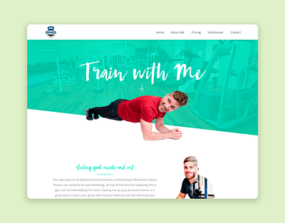 UI UX - Personal Trainer website best website one page single page ui ux website