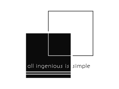 all ingenious black and white branding ingenious logo square