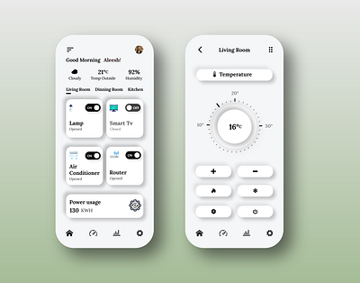 Smart Home App adobexd app app design controller digital remote control smart home app smarthome ui ui design ux weather