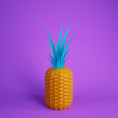 Pineapple 3d 3d art 3d design c4d cinema 4d design illustration octane octane render pineapple psych