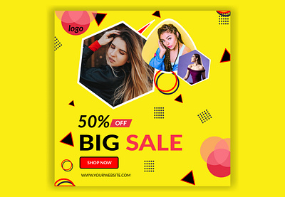 fashion sale social media post design template advertising banner brochure business concept editable fashion frame layout marketing media modern post poster sale social square template vector web