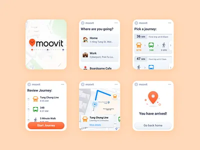 Project Redo #6 - Moovit Watch App clean hongkong iwatch schedule simple train transport travel trip ui watch
