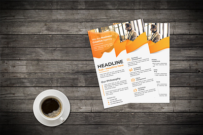 Flyer Design Template corona design fashion flyer flyer artwork flyer design flyer template flyers graphic design modern modern design modernism shutterstock unique yellow