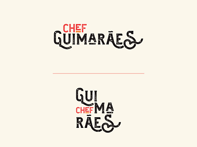 Chef Guimarães - Logotype brand branding chef chef logo gastronomy graphicdesign kitchen logotype