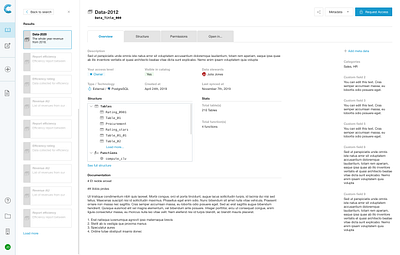 Resource Details Page analytics blue clean data analytics design grey ui