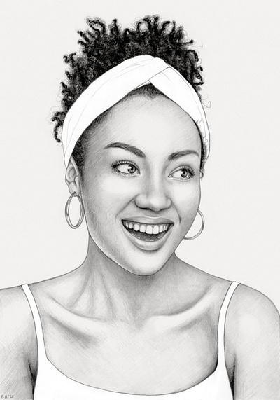 Girl african african woman art black and white drawing girl pencil portait
