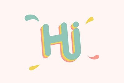 Hi colors design graphic design illustration illustrator lettering typography words