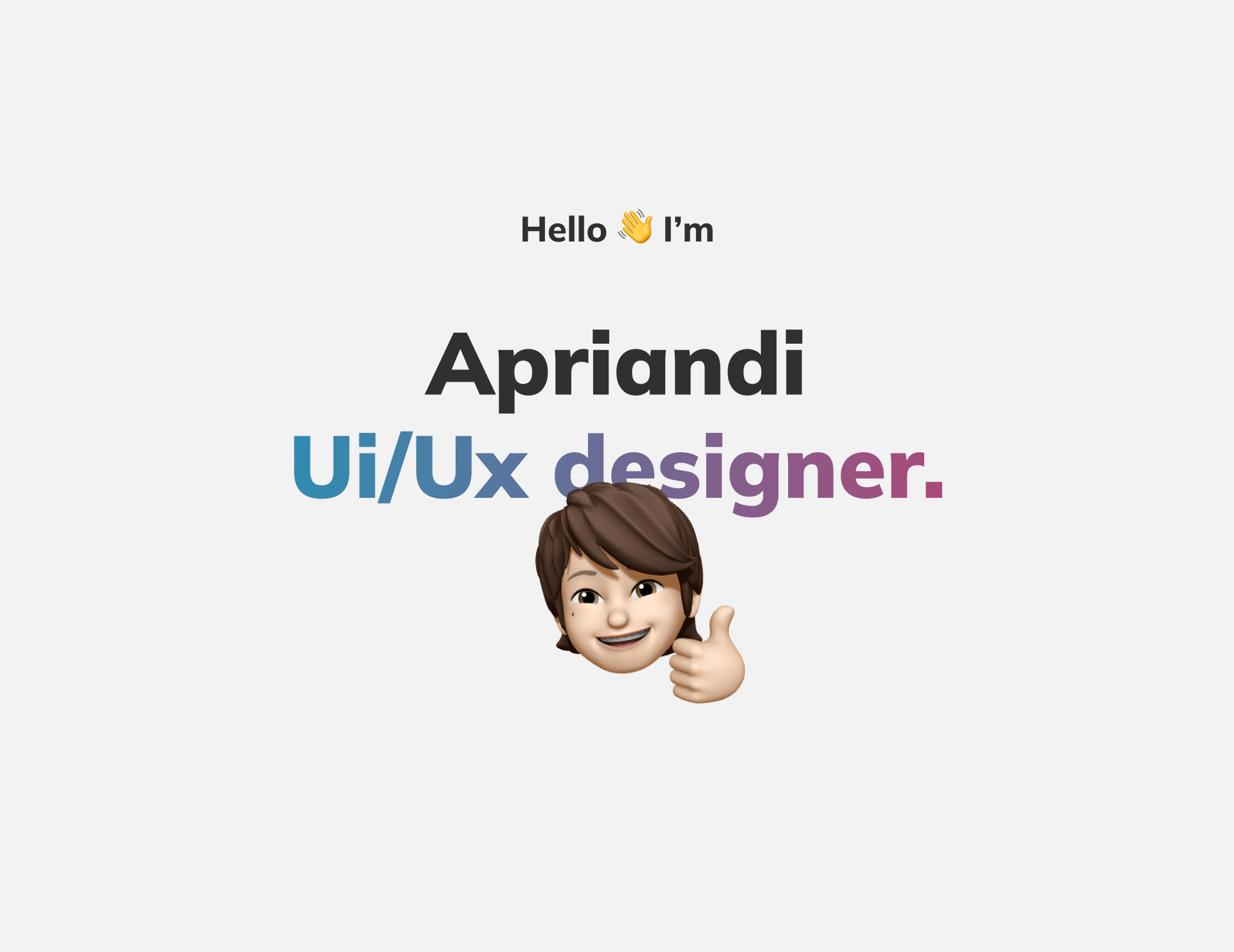 Rasume - Apriandi | Ui Ux designer animation branding portfolio rasume ui uiux design