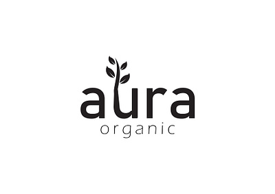 Aura Organic Logo graphic design logo design