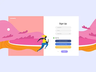 OnBoarding for Stream Platform art board colours concept design illustration illustrations interface new onboarding pink signin signup stream ui uiux ux vector
