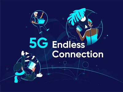 5G concept 5g concept connection formfrom illustration inspiration internet isolation video conferencing