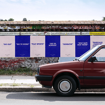 Yours sincerely Boris.J branding campaign covid 19 poster