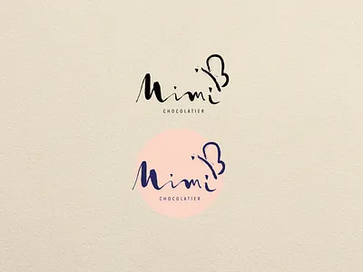 Mimi Chocolatier: Logo Design [first stage] adobe branding branding design brown chocolate color theory design graphic design i illustration illustration art logo logo design los angeles m mimi typography vector