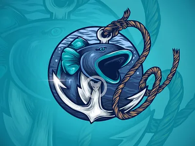 Fish(ink) dwlshit fish fish logo fisherman fishing illustraion pod print tshirt design vector illustration