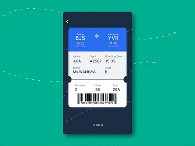 DailyUI024 Boarding pass affinity boarding pass dailyui024 design flight illustration ticket ui vector