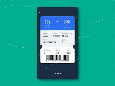 DailyUI024 Boarding pass affinity boarding pass dailyui024 design flight illustration ticket ui vector