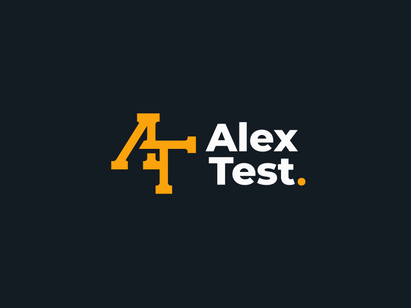 Alex Test Logo Animation animated animation brand branding design flat gradient graphicdesign illustration logo minimal motion motion design