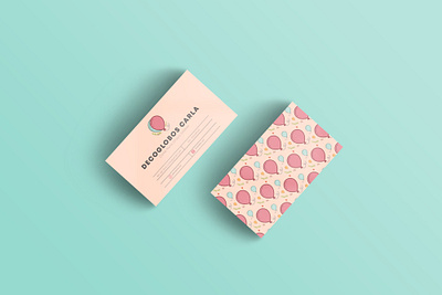 bussines card - decoglobos branding design illustration minimal vector