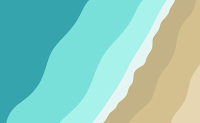 Coastline 2d autodesk sketchbook beach design illustration waves