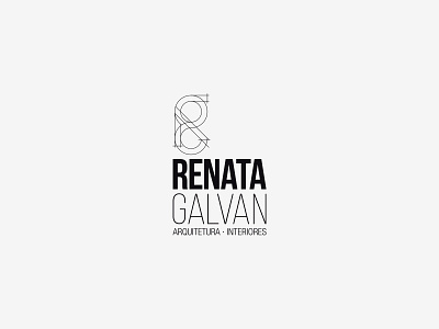 Renata Galvan - Visual Signature. architect architecture brand branding graphic graphic design lines logo logo design