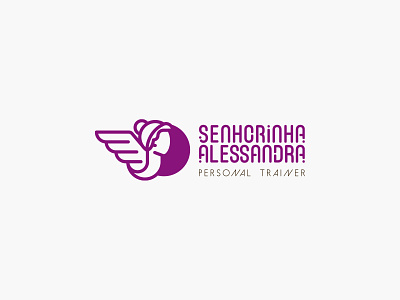 Senhorinha Alessandra - Visual Signature. brand branding design graphic graphic design logo logotype personal trainer signature sports symbol visual