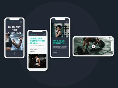 Fitness Concept - Mobile UI art directrion concept design design direction mobile design typogaphy ui ux web design