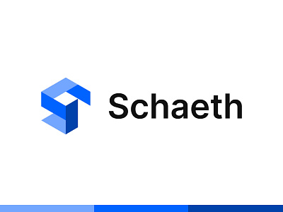 Schaeth Logo / Branding blue brand brand identity branding corporate design flat icon identity it light logo logo design logodesign logomark modern s symbol typography vector