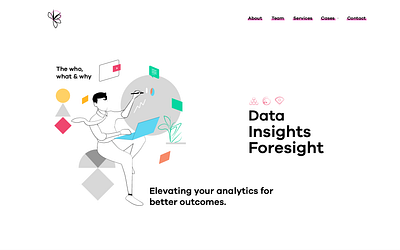 Data Insight Foresight Landing Page daily dailyui 003 landing landing page
